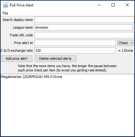 PoE Price Alert preview image